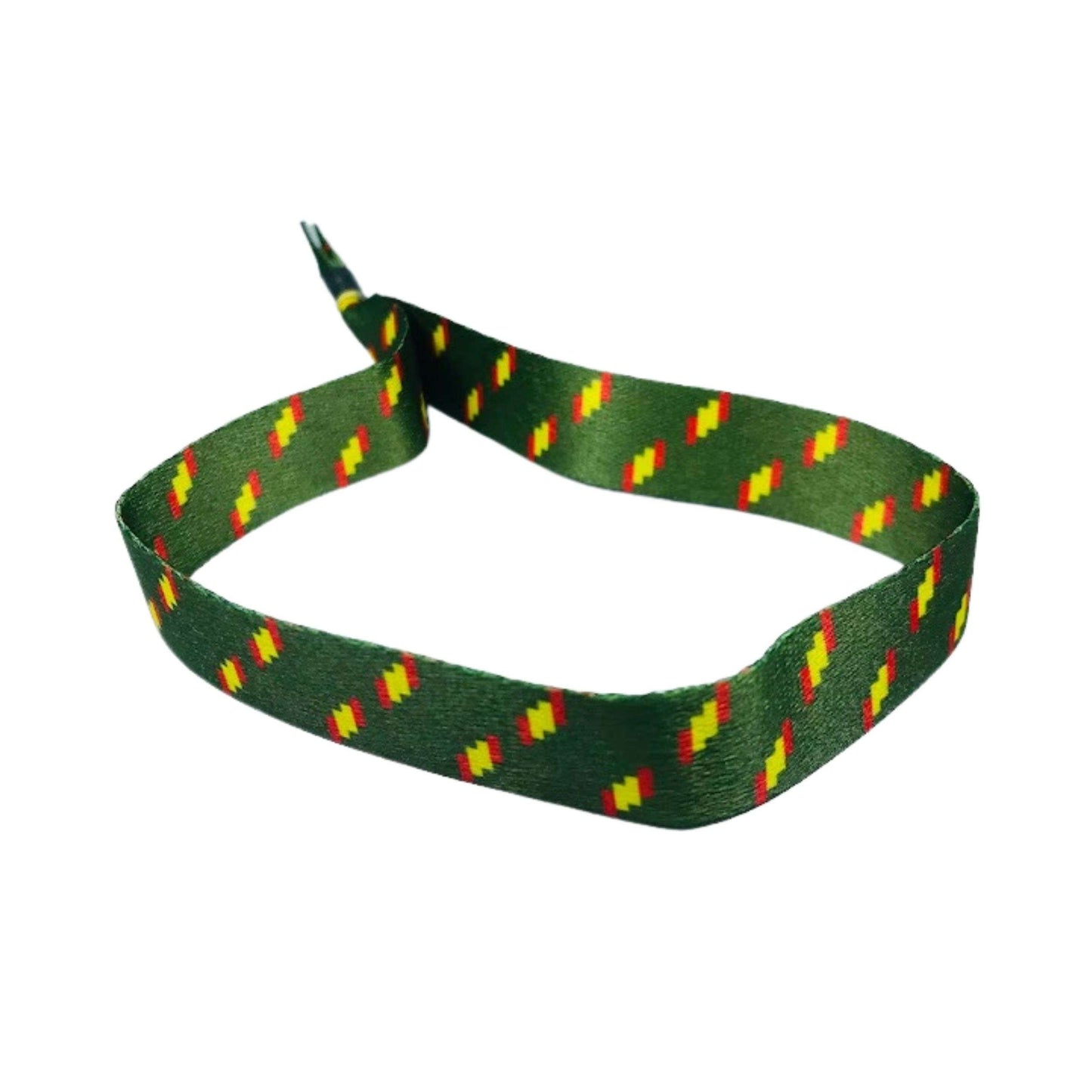 Pulsera- Verde_  Franjas Bandera de España - P332