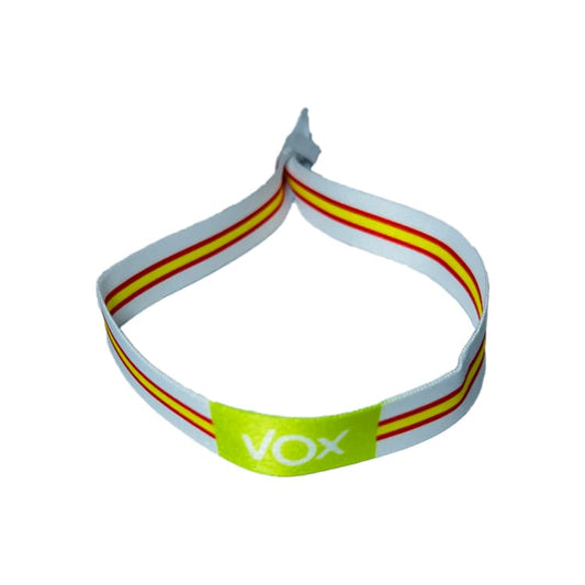 Pulsera Vox Verde Bandera España Blanca P167