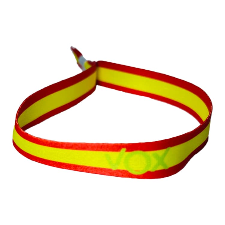 Pulsera Vox Verde Con Bandera España P166