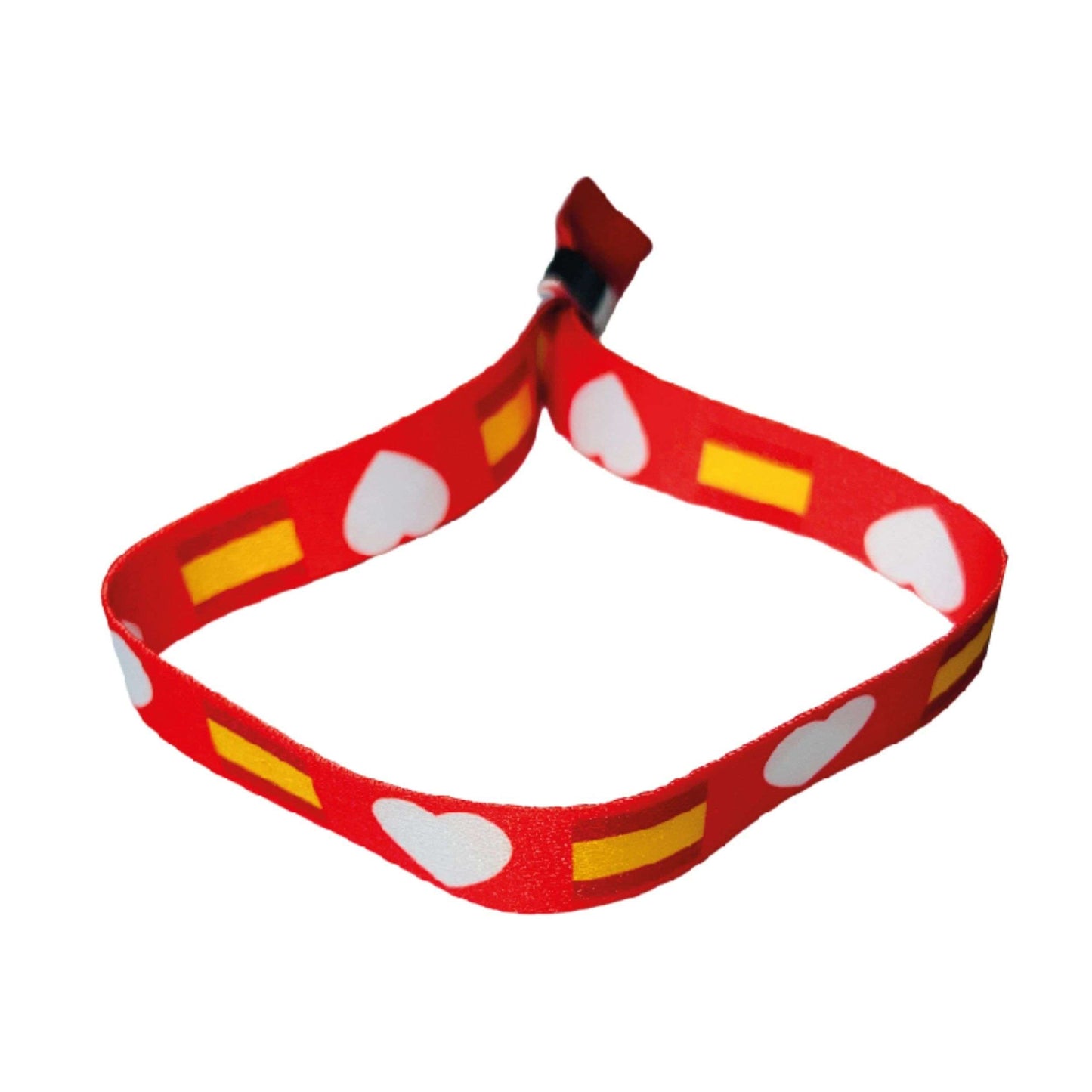 Pulsera – Roja_ Corazón Bandera España - P1262