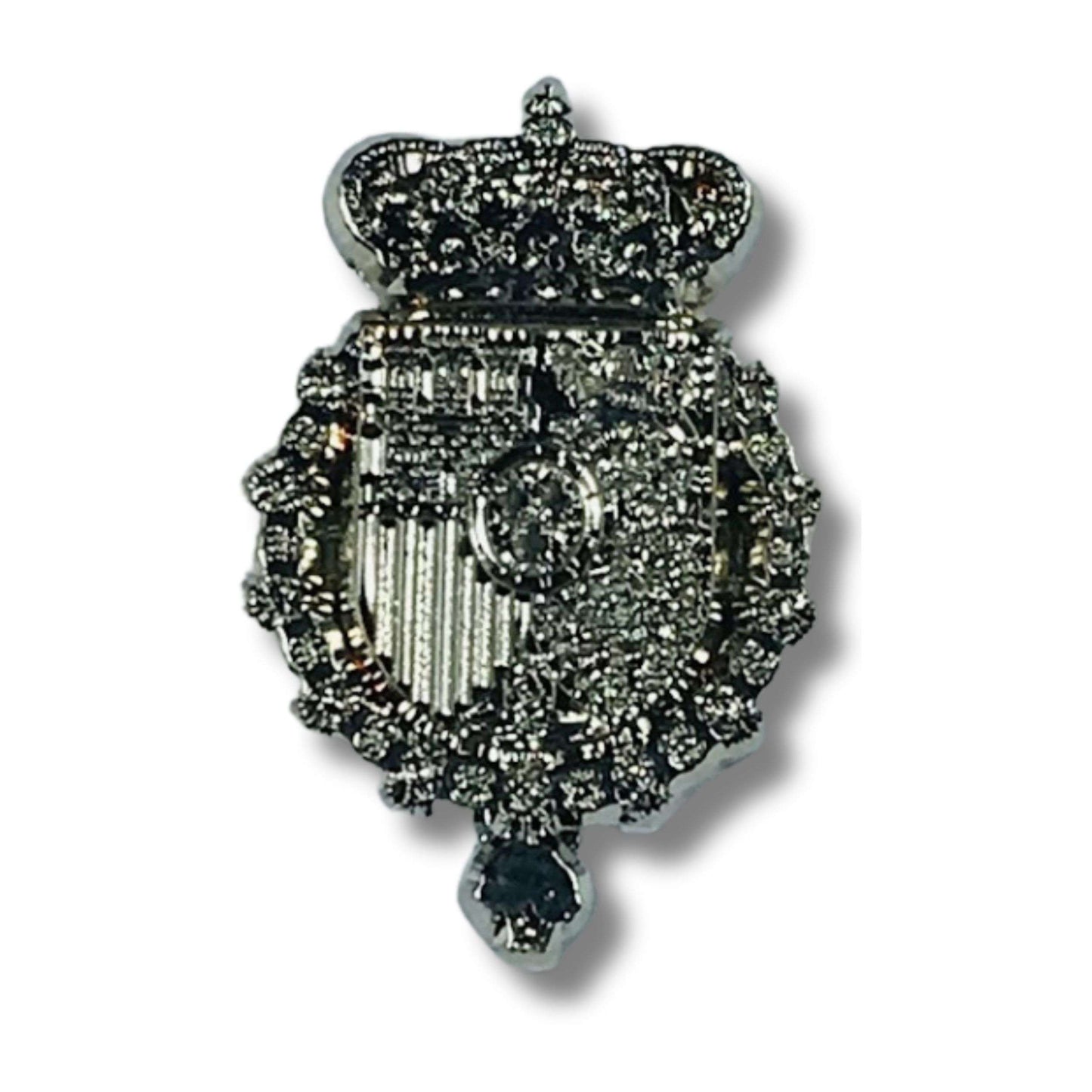 Pin Color Plata - Escudo de Armas del Rey de España
