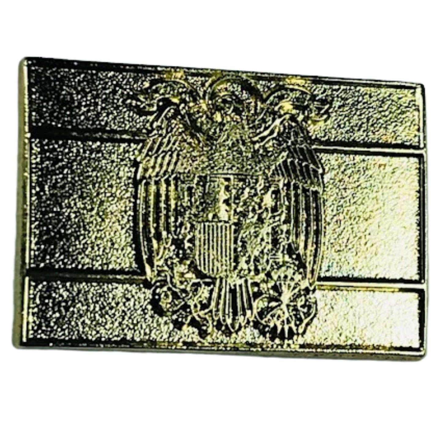 Pin Color Oro - Bandera Española Aguila de San Juan