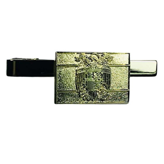 Pisacorbatas Color Oro - Bandera Española Aguila de San Juan - España