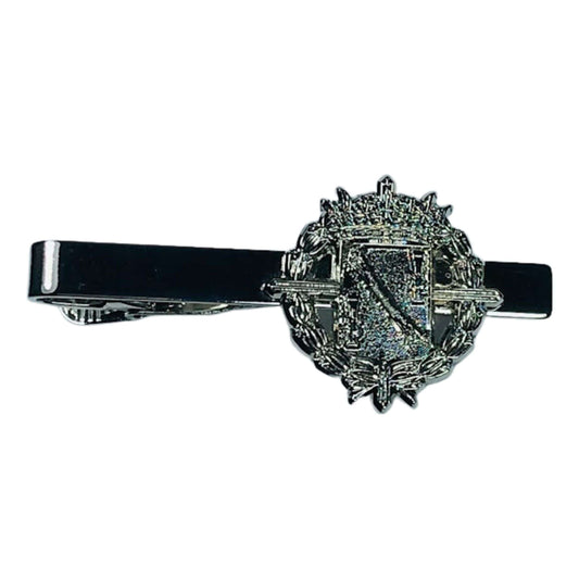 Pisacorbatas Color Plata - Escudo de Francisco Franco - España