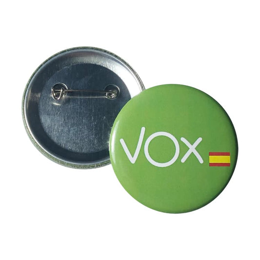 Chapa Vox Con Bandera De España
