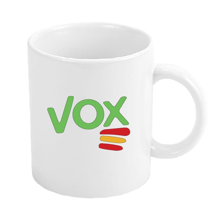 Taza Vox Con Bandera De España